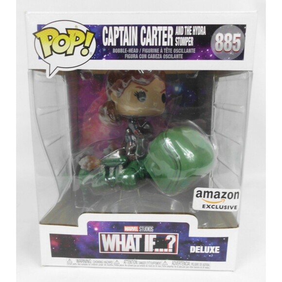Funko Pop Captain Carter and The Hydra Stomper 885 Marvel Studios What If Amazon - Picture 1 of 6